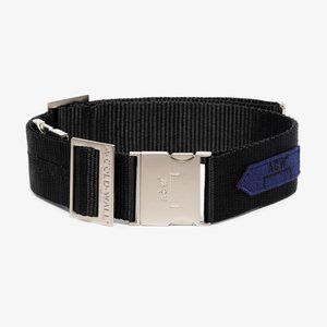 A-COLD-WALL* BUCKLE LOGO PATCH BELT 'BLACK' – SIZE US ONE SIZE M